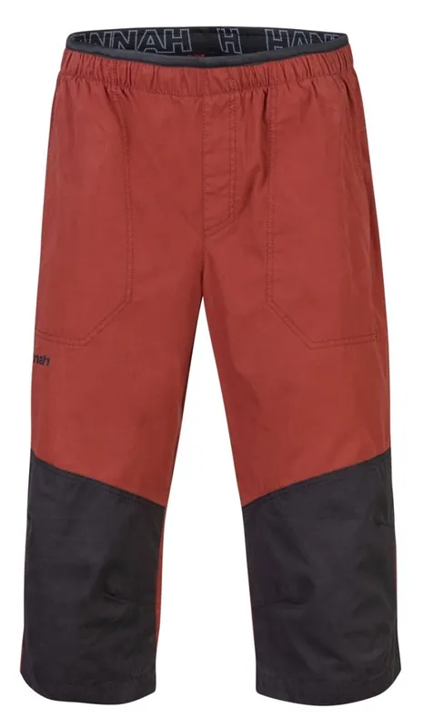 Herenshort Hannah Hug II ketchup/antraciet S Op = Op
