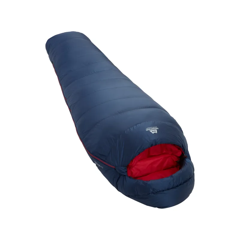 Alleen Vandaag Dames dons slaapzak Mountain Equipment Helium 250 Middeleeuws Blauw Lang