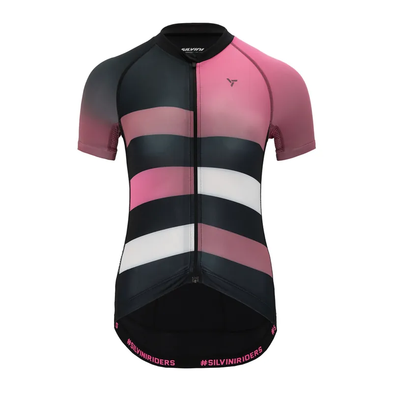 Merkproduct Damesshirt Silvini Mazzana WD2045 zwart-fuchsia XS