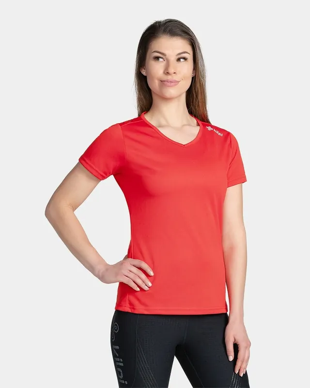Dames T-shirt Kilpi Dima-W ROOD XS Meest Verkocht