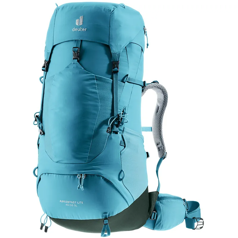 Express Levering Dames wandelrugzak Deuter Aircontact Lite 45+10L Lagoon/Ivy Small