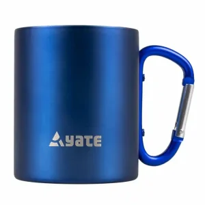 Roestvrijstalen mok met karabijnhaak Yate Kleur 300ml blauw Hete Deal