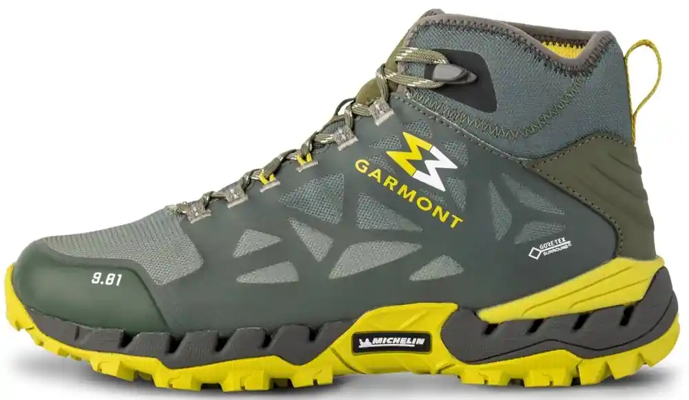 Trekkingschoenen voor heren Garmont 9.81 N AIR G 2.0 MID M GTX Olijfgroen/appelgroen 41 Korting