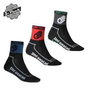 Sokkenset Sensor Race Lite Hand 3Pack zwart/rood/donkerblauw 3-5 UK Uitverkoop
