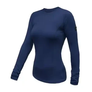 Korting Functioneel dames T-shirt met lange mouwen Sensor Merino Active Diepblauw S