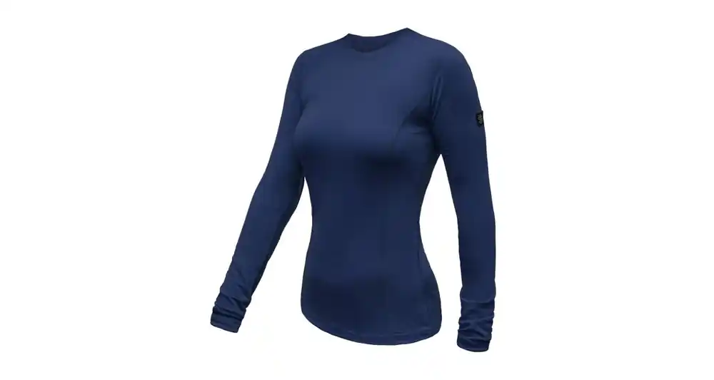 Korting Functioneel dames T-shirt met lange mouwen Sensor Merino Active Diepblauw S