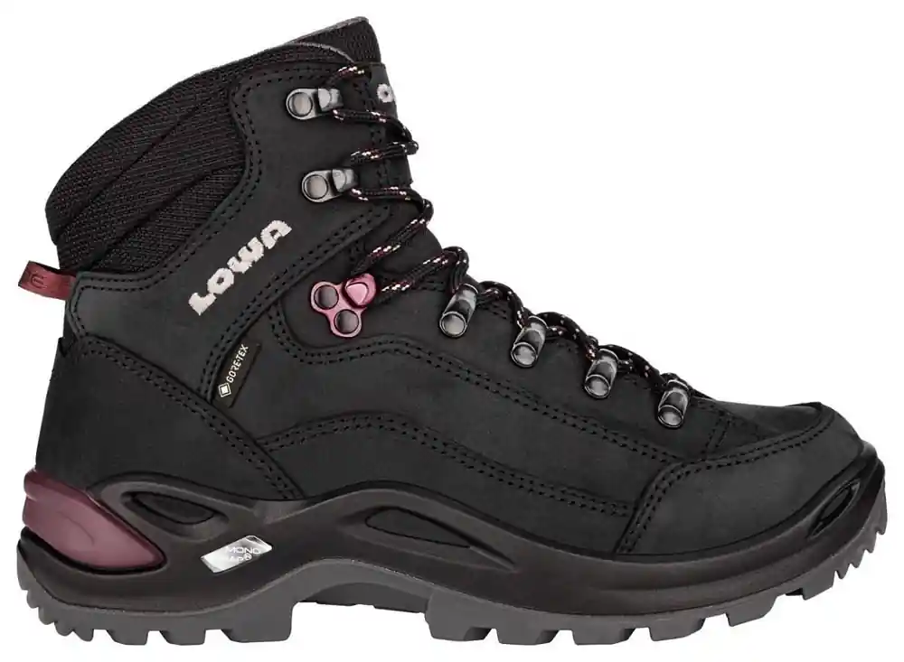 Uitverkoop Dames enkellaarsjes Lowa Renegade GTX Mid W‘s zwart/prune 36.5