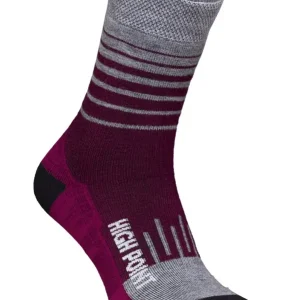Bestseller Damessokken High Point Mountain Merino 3.0 Lady Socks paars/grijs 35-38