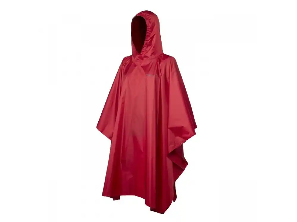 Regenjas Trekmates Tour Poncho rood Gratis Retour