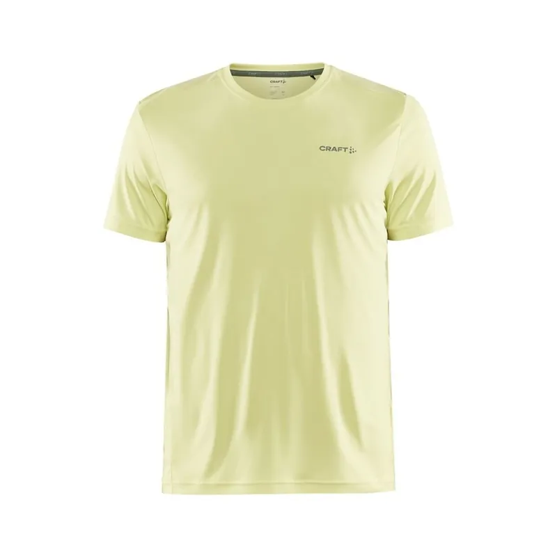 Heren T-shirt Craft Core Essence SS geel S Superprijs