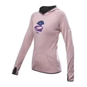 Dames merino sweatshirt Sensor Upper Triglav kangoeroe stoffig roze S Meest Verkocht