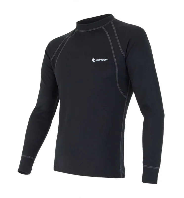 Heren T-shirt Sensor Double Face zwart M Beperkte Voorraad