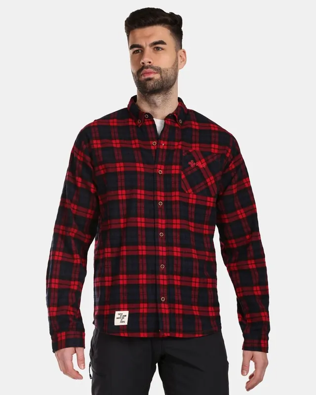 Herenoverhemd Kilpi Flanny-M ROOD S Beperkte Voorraad