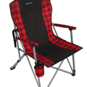 Speciale Aanbieding Kampeerstoel Husky Moat zwart/rood