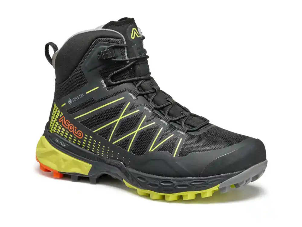 Kinderschoenen Asolo Tahoe Mid JR zwart/veiligheidsgeel/B056 27 Laatste Versie