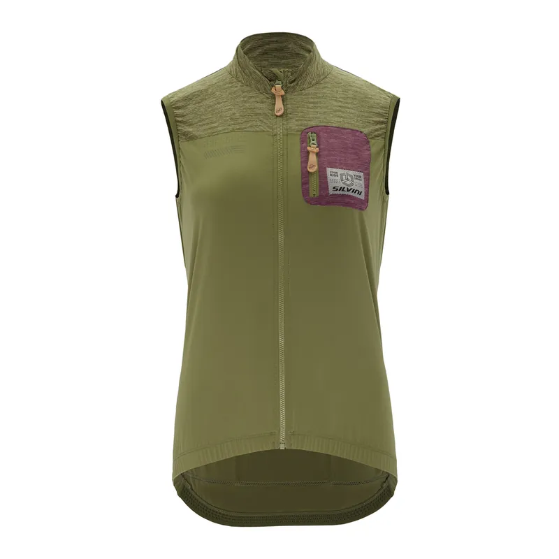 Lage Prijs Damesvest Silvini Caira WJ2219 olijf-pruim S