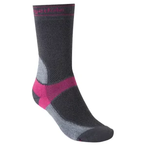 Dames fietssokken Bridgedale MTB Summer Weight T2 Coolmax Sport Boot WMN donkergrijs/roze 35-37 Shop Nu