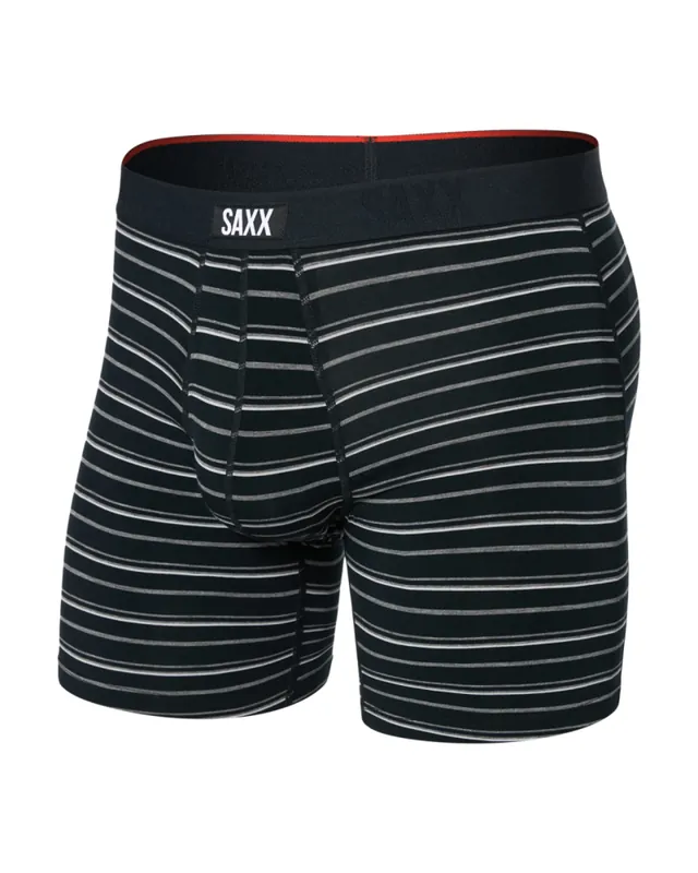 Herenboxershort Saxx Vibe Xtra Boxershort Fly Black Coast Stripe S Nu Kopen
