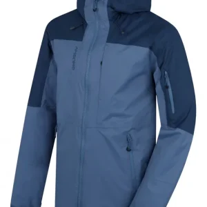 Heren hardshelljack Husky Nickin M blauw S Koopje