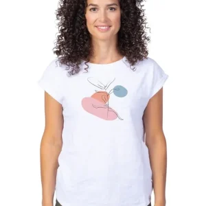 Dames T-shirt HANNAH ARISSA II helder wit S Alleen Vandaag