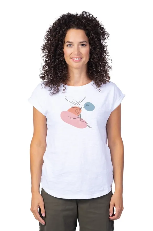 Dames T-shirt HANNAH ARISSA II helder wit S Alleen Vandaag