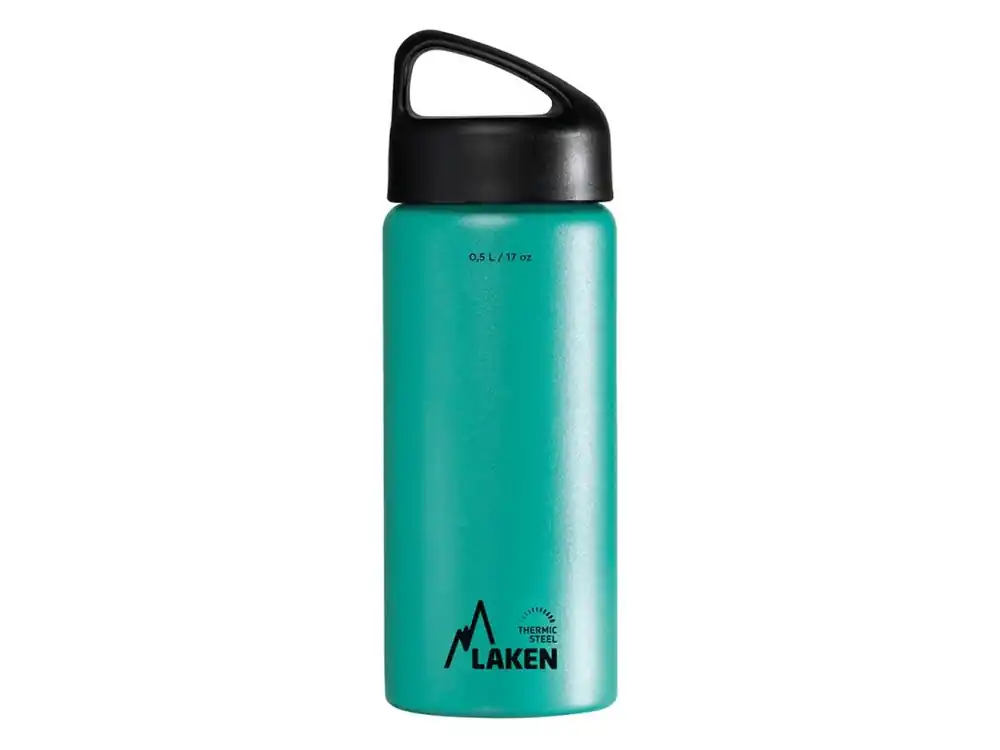 Tijdelijk Beschikbaar LAKEN Klassieke stalen thermosfles 500 ml turkoois