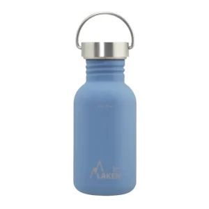 Rechtstreeks Van De Fabrikant LAKEN Stalen fles Basic Vintage 500 ml blauw