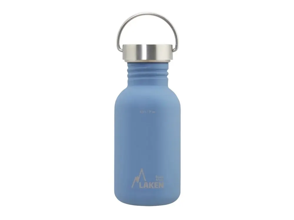 Rechtstreeks Van De Fabrikant LAKEN Stalen fles Basic Vintage 500 ml blauw