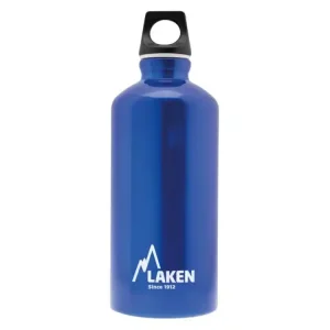 Op = Op LAKEN Aluminium fles Futura 600 ml blauw