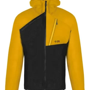 Direct Alpine Cyclone hardshell jas voor heren, zwart/mango M Hoge Kwaliteit