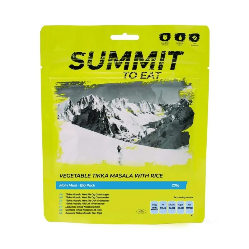 Summit To Eat Big Pack Vegetarische Tikka Masala met rijst 201g/ Veilige Betaling