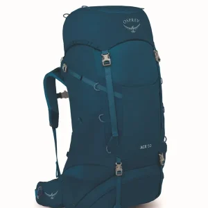 Toerrugzak Osprey Ace 50L blue spikemosss/deep peyto Favoriet