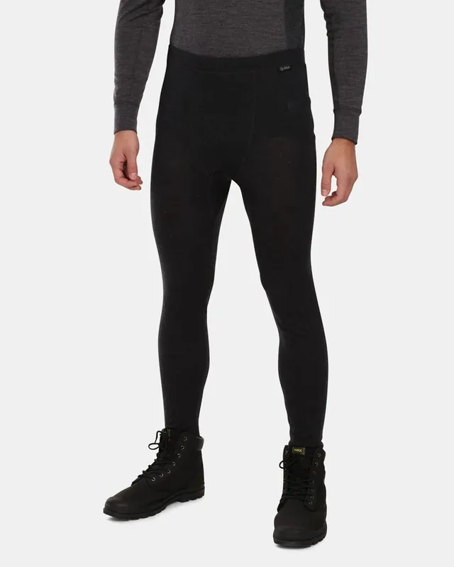 Kilpi MAVORA BOTTOM-M thermische onderbroek voor heren, zwart S Hete Deal