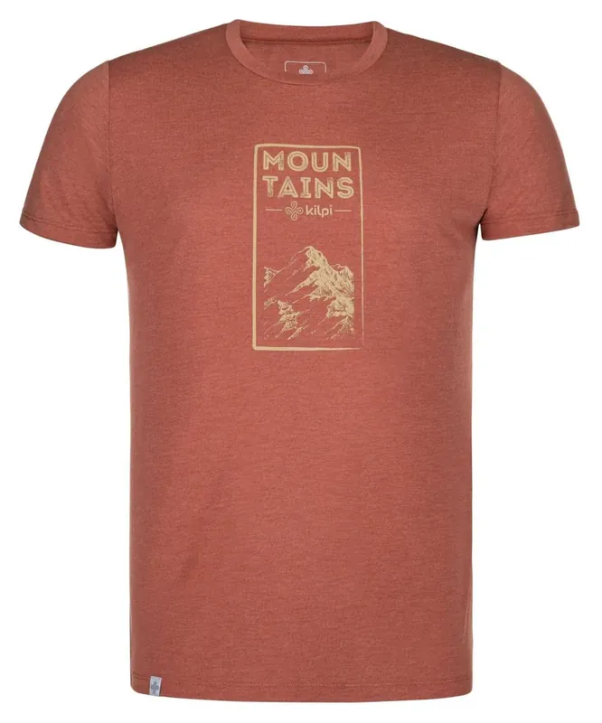 Veilige Betaling Kilpi GAROVE-M functioneel T-shirt voor heren, donkerrood XS