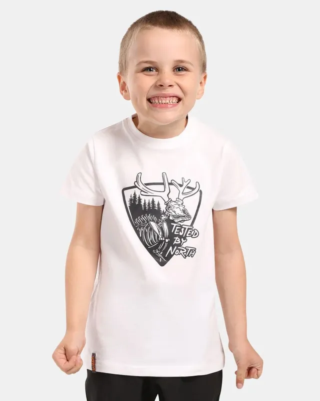 Seizoensaanbieding Kilpi SALO-JB T-shirt voor jongens wit 122