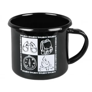 Metalen beker Husky 350ml camping zwart Gecertificeerd