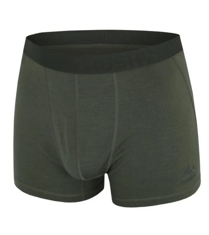 Direct Verzonden Heren merino boxershorts Husky MEX M green, maat S