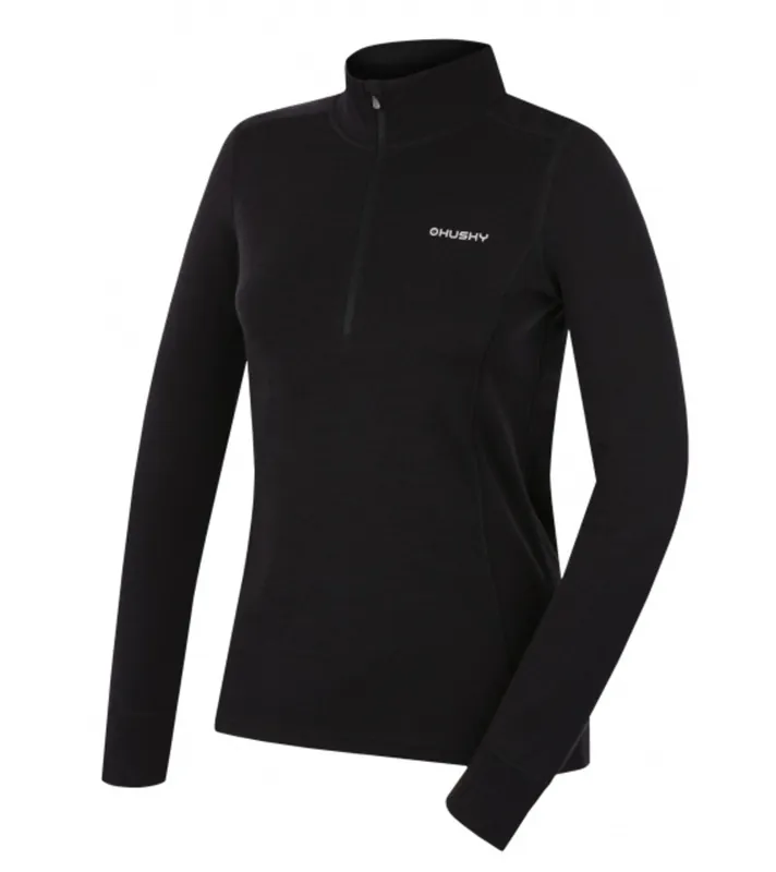Betrouwbaar Dames fleece trui Husky Aron Zip L black S