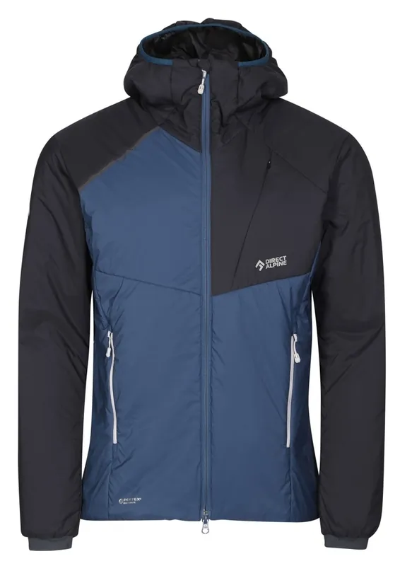 Direct Alpine UNIQ donsjack voor heren navy/antraciet M Snelle Levering