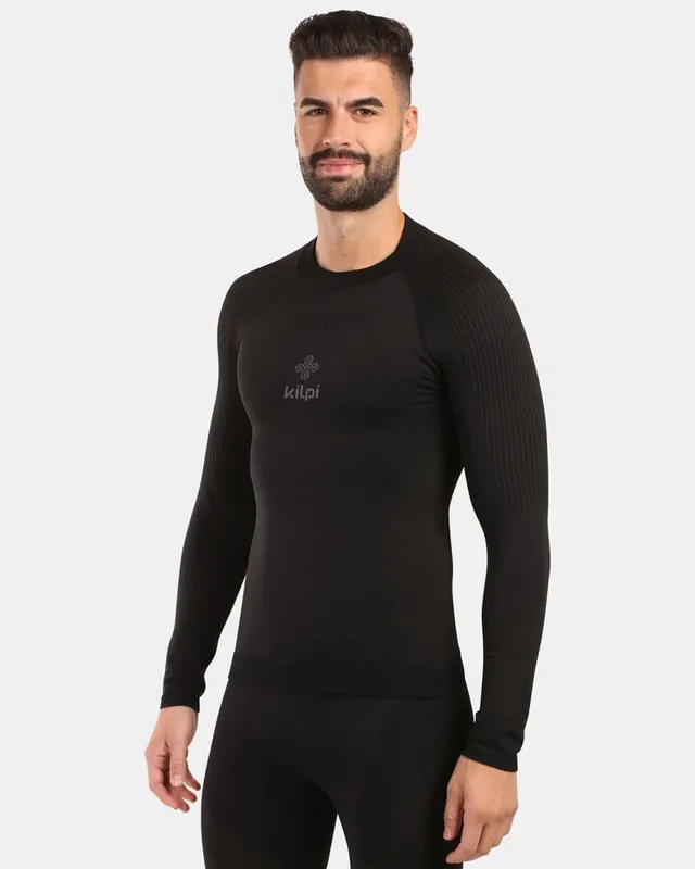 Snelle Levering Heren thermoshirt Kilpi NATHAN-M zwart S