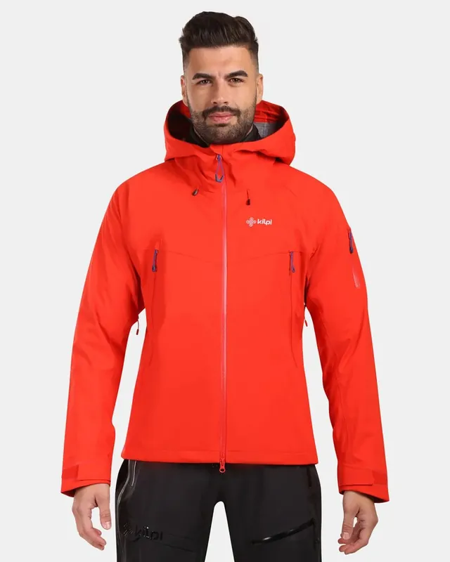 Populair Heren hardshell jas Kilpi TRINITY-M rood S