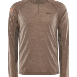 T-shirt CRAFT ADV SubZ Wool LS 2 bruin S Beste Prijs