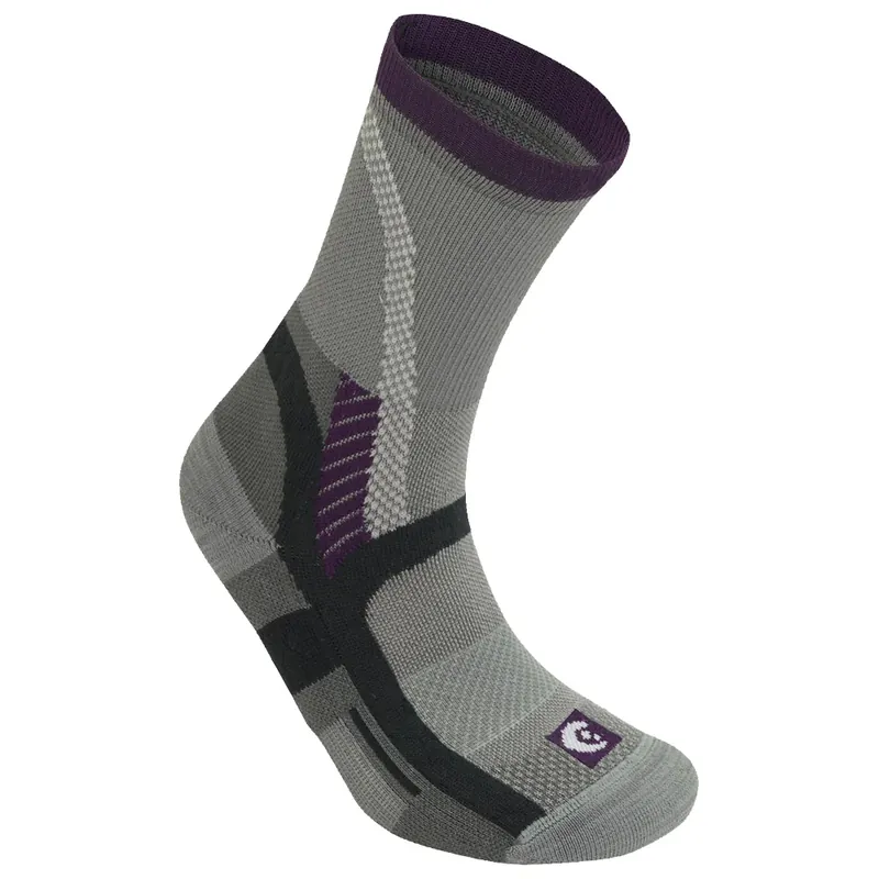 Rechtstreeks Van De Fabrikant Dames sokken Lorpen T3 Light Hiker ECO GREY/PLUM 34-37 EU
