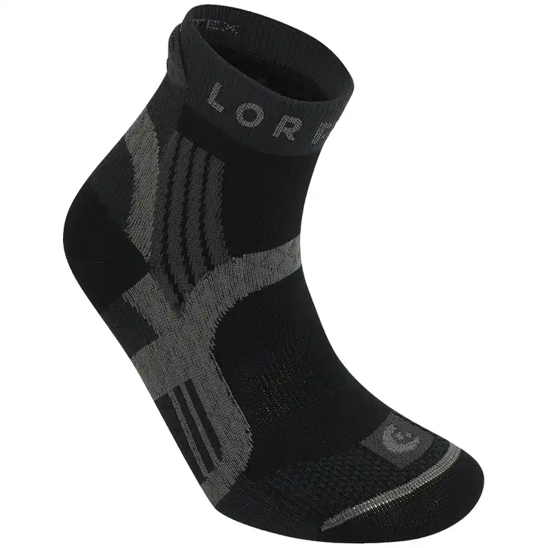 Dames hardloopsokken Lorpen Trail Running Eco 1887 TOTAL BLACK 38-41 EU Populair