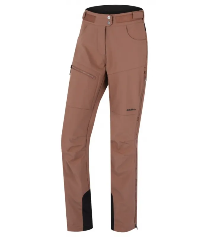 Dames softshell broek Husky KESON L bruin, maat S Veilige Betaling