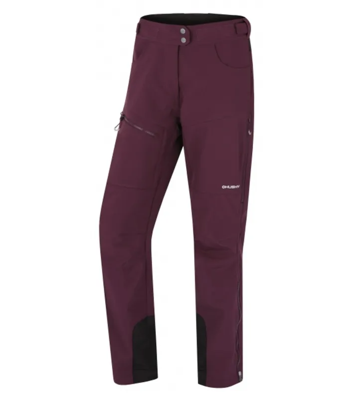 Dames softshellbroek Husky KESON L paars, maat S Weekendaanbieding