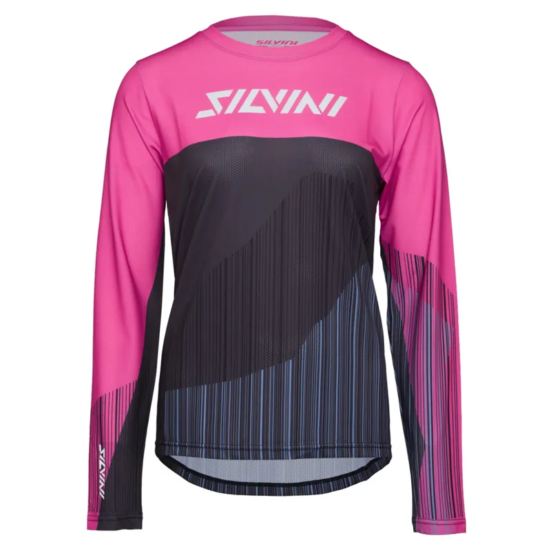 Bestel Nu Dames fietsshirt Silvini WD2036 Ella fuchsia-black XS