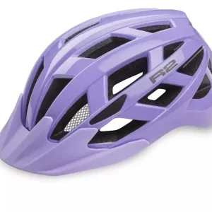 Hete Deal Fietshelm R2 LUMEN JUNIOR licht lavendel S 52-56cm