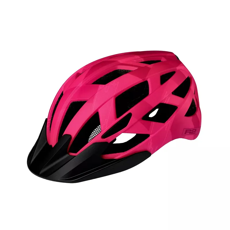 Fietshelm R2 LUMEN JUNIOR roze S 52-56cm Beperkt Aanbod