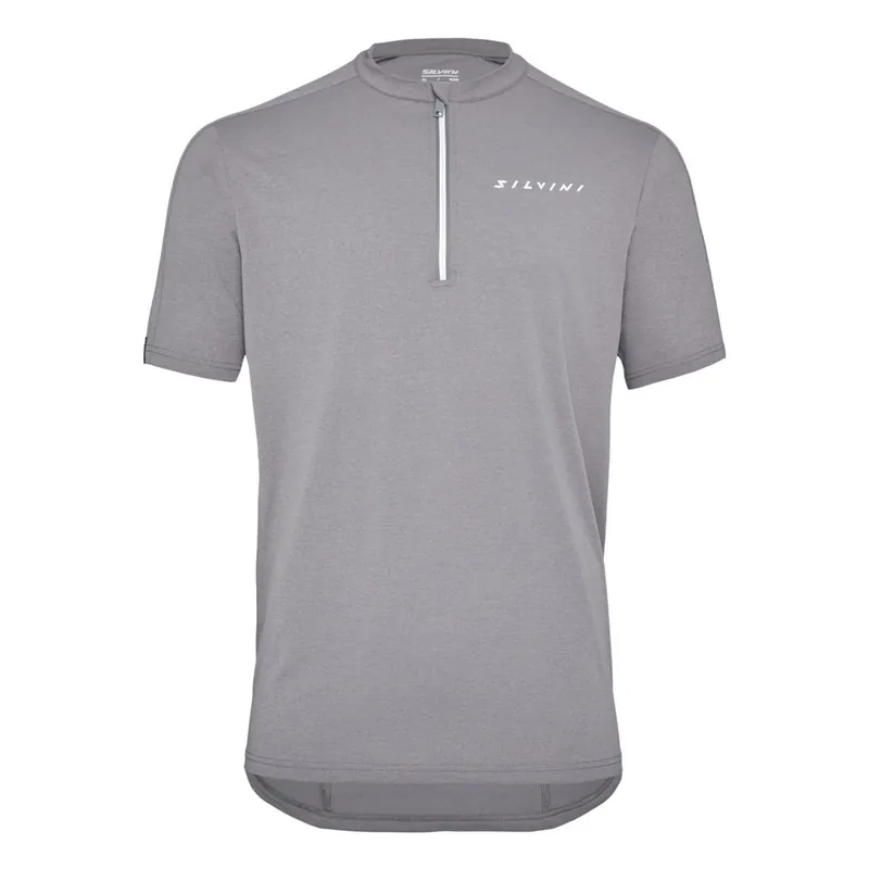 Heren fietsshirt Silvini MD2635 Naturno grey 5XL Hoge Kwaliteit